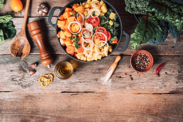 Zestaw potraw na stole